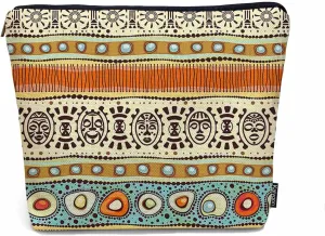 African Pattern Cosmetic Bag - Tribal Ethnic Makeup Toiletry Bags for Women