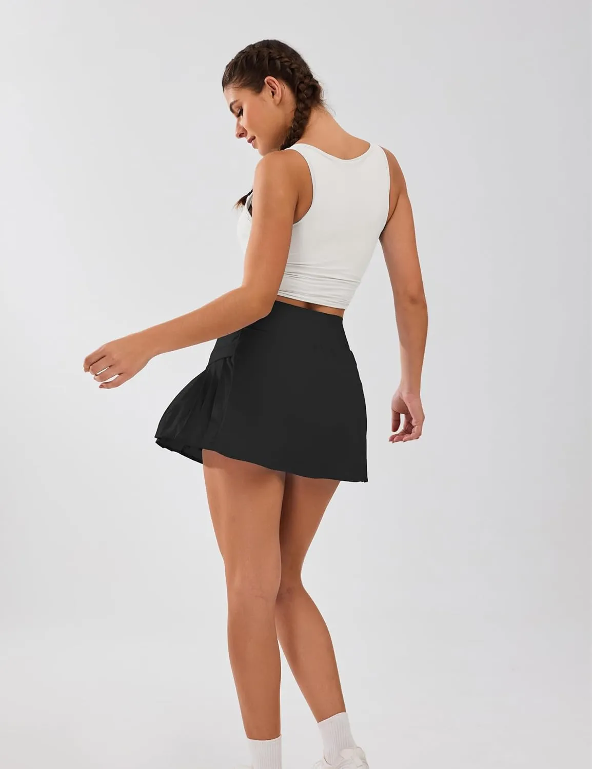 Blooming Jelly Womens Tennis Skirts High Waisted Tummy Control Pleated Athletic Skorts Trendy Summer Golf Skorts with Pockets