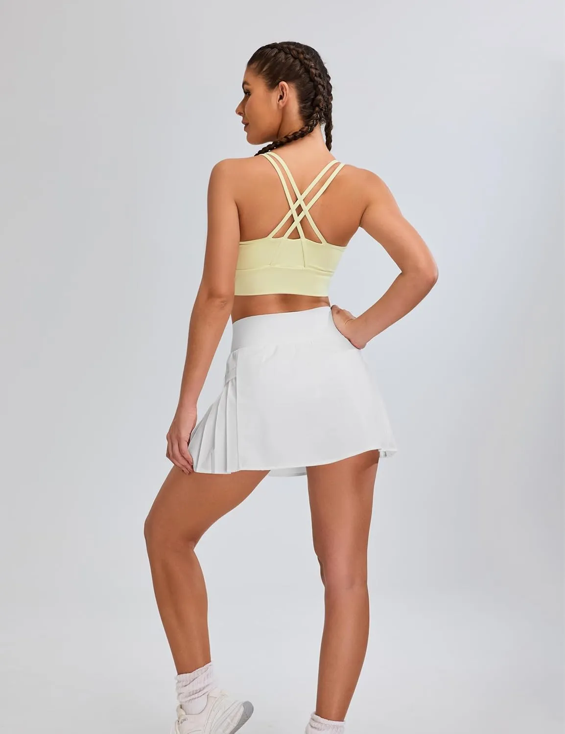 Blooming Jelly Womens Tennis Skirts High Waisted Tummy Control Pleated Athletic Skorts Trendy Summer Golf Skorts with Pockets