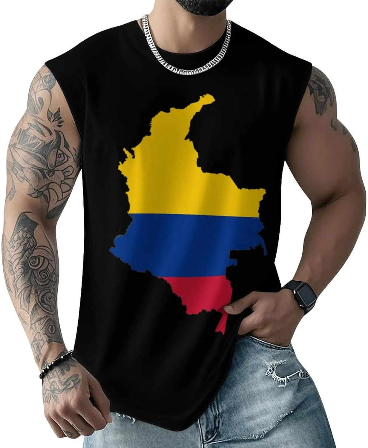 Bolivia-Flag Mens Sleeveless Tank Tops Workout Muscle Gym T-Shirts Slim Fit Crew Neck Tee Tops