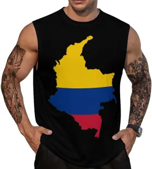Bolivia-Flag Mens Sleeveless Tank Tops Workout Muscle Gym T-Shirts Slim Fit Crew Neck Tee Tops