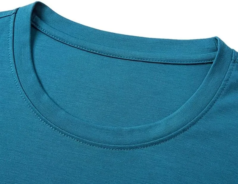 Breathable Men's Undershirts White Tee Shirts Cotton Crew T-Shirts Moisture Wicking Summer Unisex Adult Short Sleeve Gear