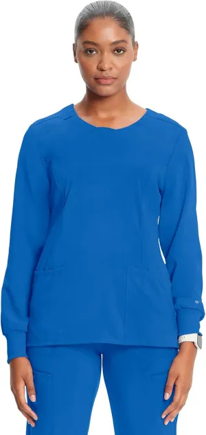 Cherokee Long Sleeve Scrubs for Women, 4-Way Stretch Performance Fabric CK781A