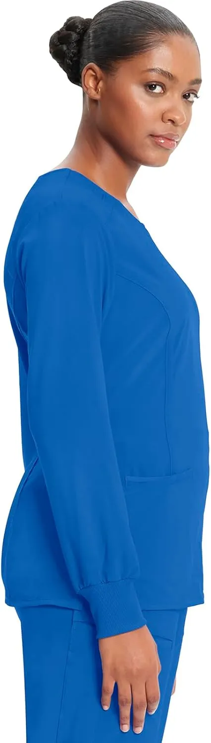Cherokee Long Sleeve Scrubs for Women, 4-Way Stretch Performance Fabric CK781A