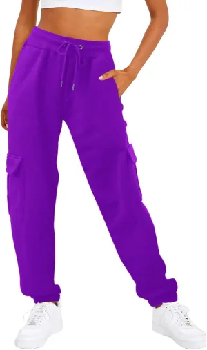 Cinch Bottom Sweatpants for Women Aesthetic Clothes Jogger High Waist Drawstring Loose Fit Lounge Trouser with Pockets
