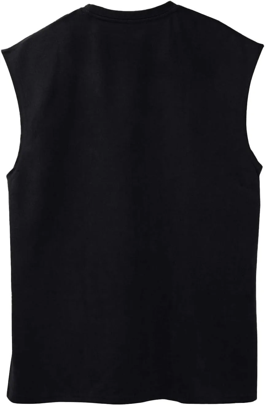 Cool Quick Dry Running Tunics Mens Athletic Sleeveless Tank Tops Gym Workout Muscle Outdoor Tees