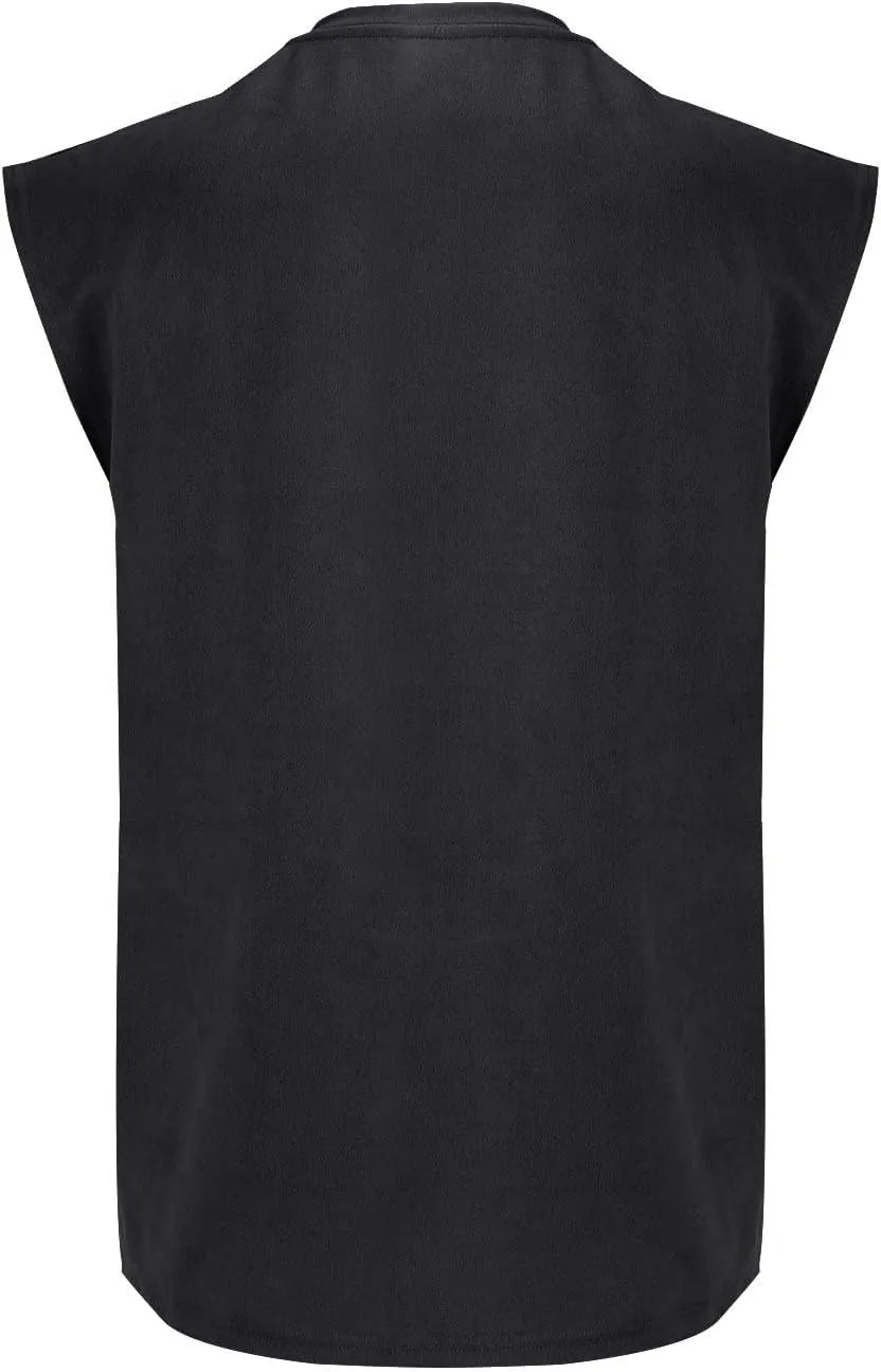 Cool Quick Dry Running Tunics Mens Athletic Sleeveless Tank Tops Gym Workout Muscle Outdoor Tees