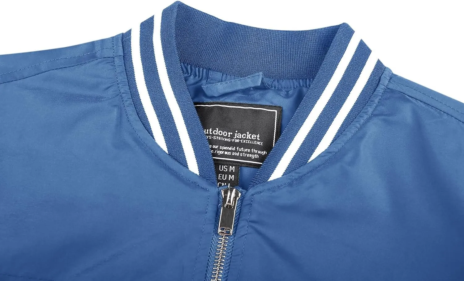CRYSULLY Men's Bomber Jacket Fall Lightweight Casual Windbreaker Full Zip Coats Jackets