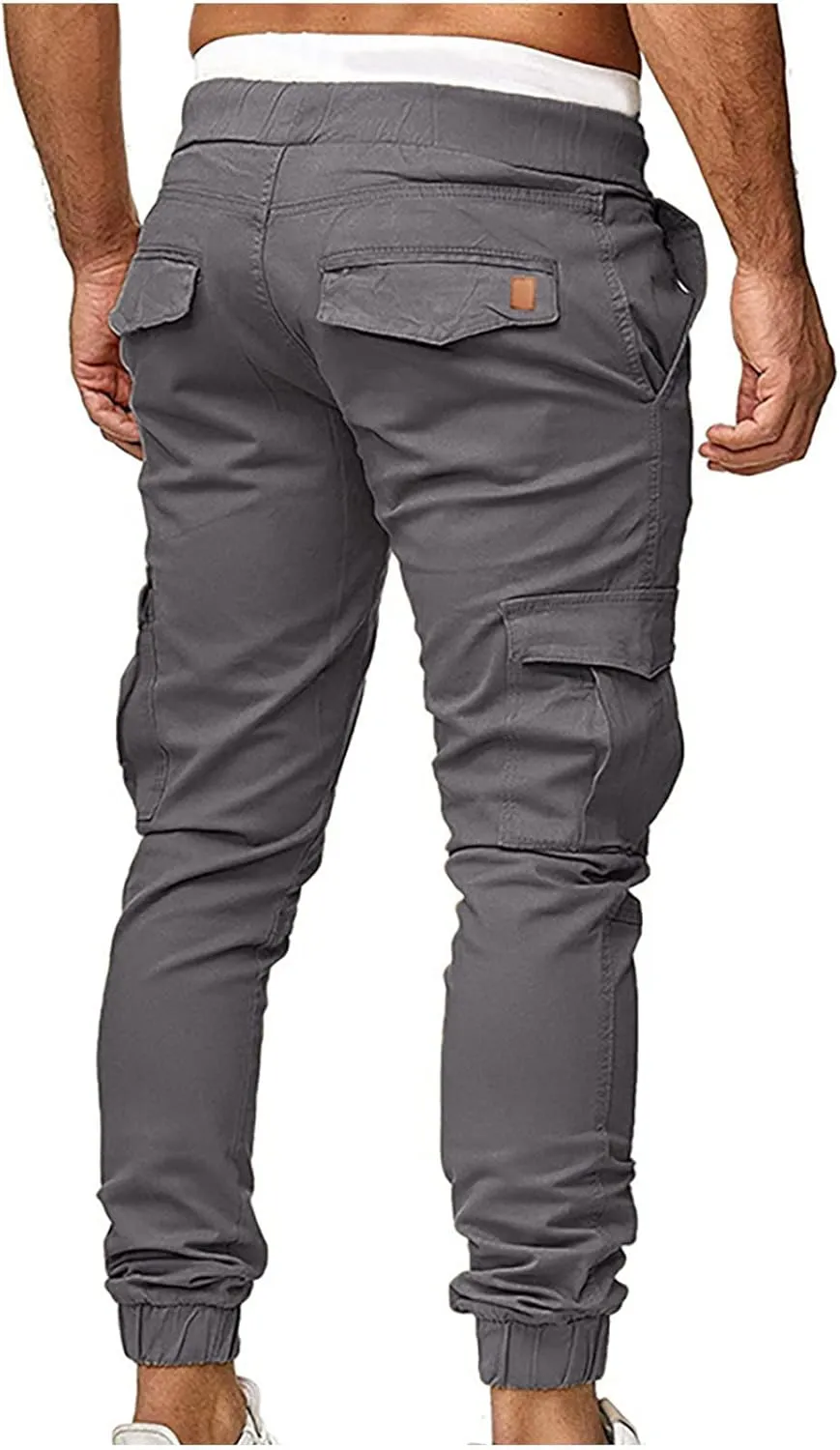 Ctreela Fashion Slim Fit Jogger for Men Hip Hop Urban Track Pants Athletic Low Rise Chino Pants Gym Training Workout Pants