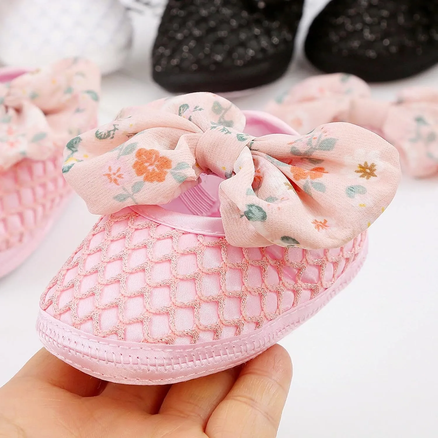 Cute Bowknot Baby Shoes Korean Edition Baby Shoes Spring Summer Autumn 01 Year Old Soft Sole Baby Boy Sock Shoes