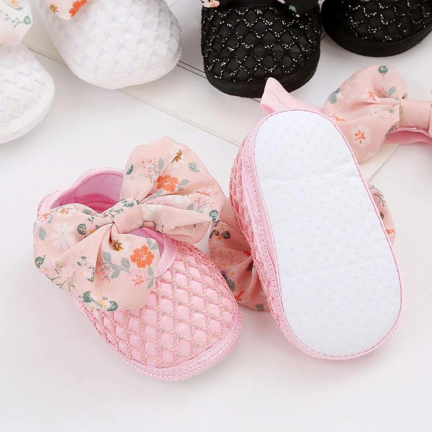 Cute Bowknot Baby Shoes Korean Edition Baby Shoes Spring Summer Autumn 01 Year Old Soft Sole Baby Boy Sock Shoes