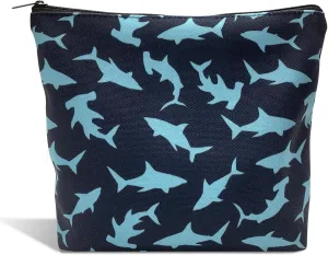 Cute Shark Makeup Bag,Animal Shark Lovers Gifts for Women Teen Girl Makeups Bag,Funny Shark Stuff Cosmetic Bag,Travel Accessories Bag,Mothers Day,Christmas Birthday Gifts,Friendship Gifts