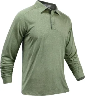 Derminpro Mens Polo Shirts Long Sleeve Quick Dry Athletic Golf T-Shirts