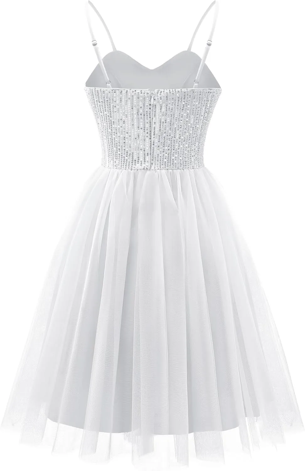 Dressystar Women's Sparkly Sequin Glitter Dress Spaghetti Strap Cocktail Party Dresses