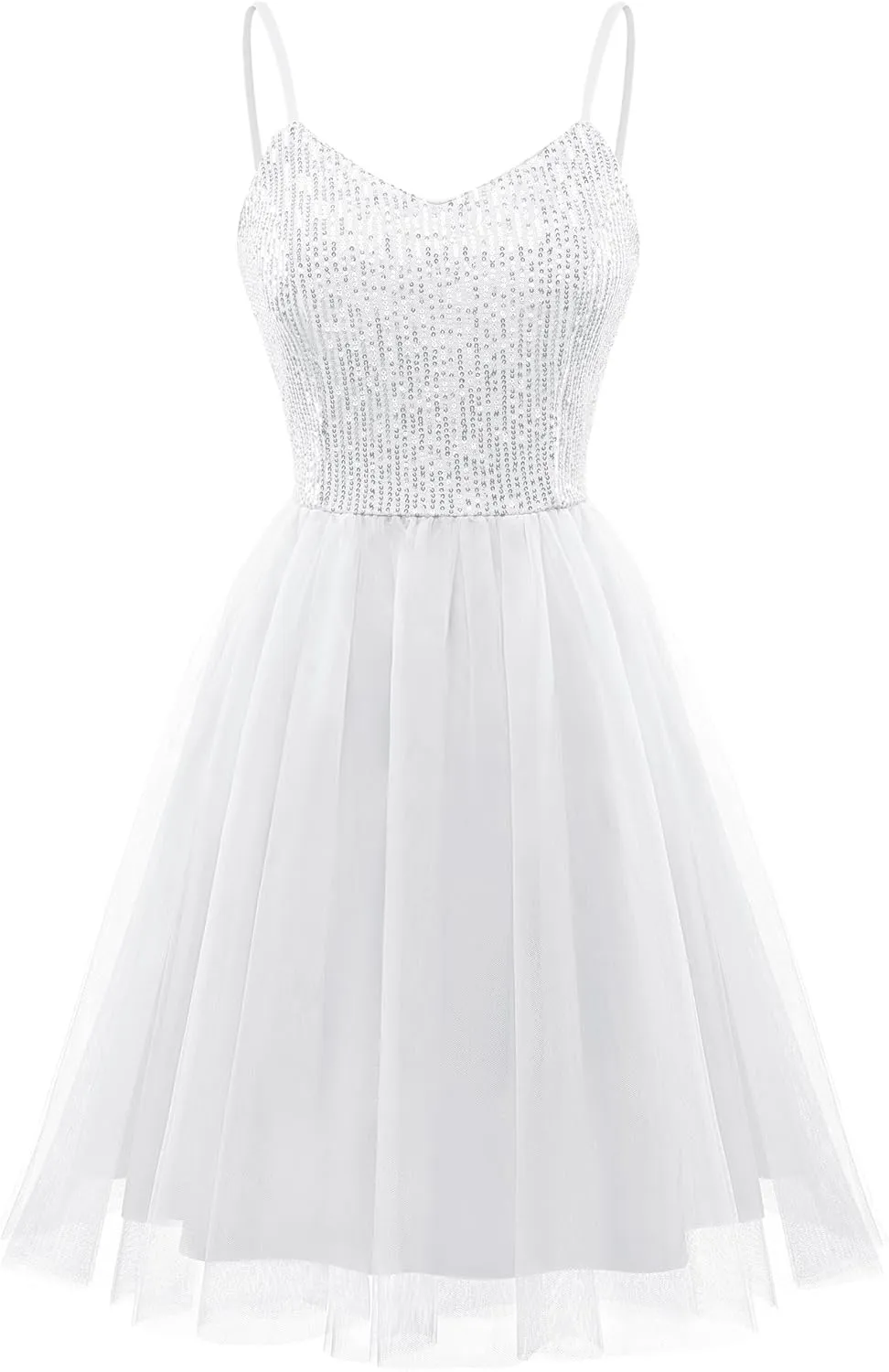 Dressystar Women's Sparkly Sequin Glitter Dress Spaghetti Strap Cocktail Party Dresses