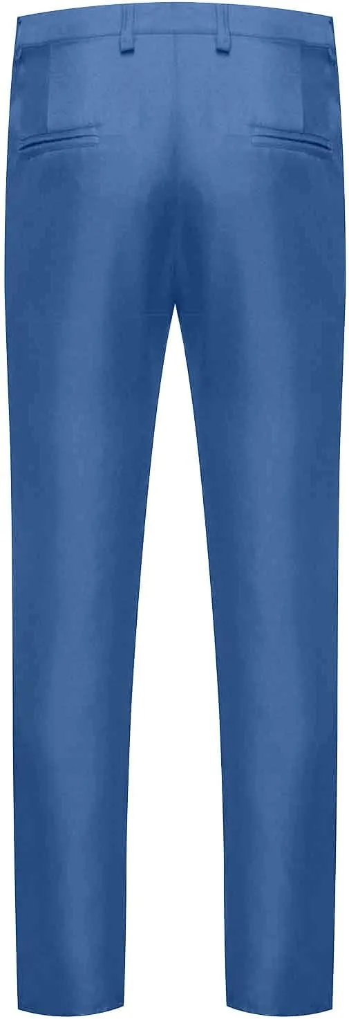 Finelylove Mens Dress Pants Falt Front Modern Fit Stretch Suit Pants Lightweight Straight Leg Chino Work Pants Trousers