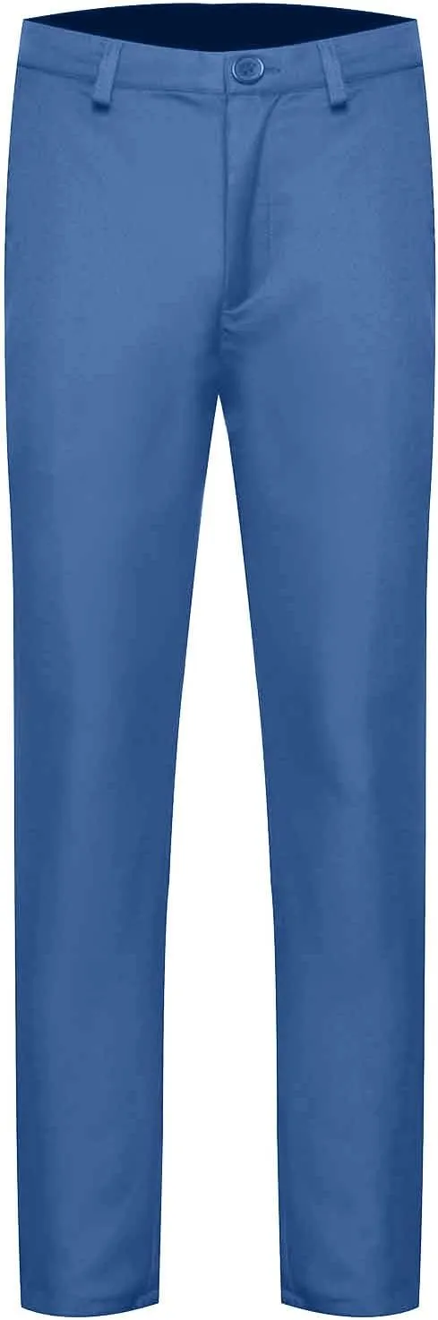 Finelylove Mens Dress Pants Falt Front Modern Fit Stretch Suit Pants Lightweight Straight Leg Chino Work Pants Trousers