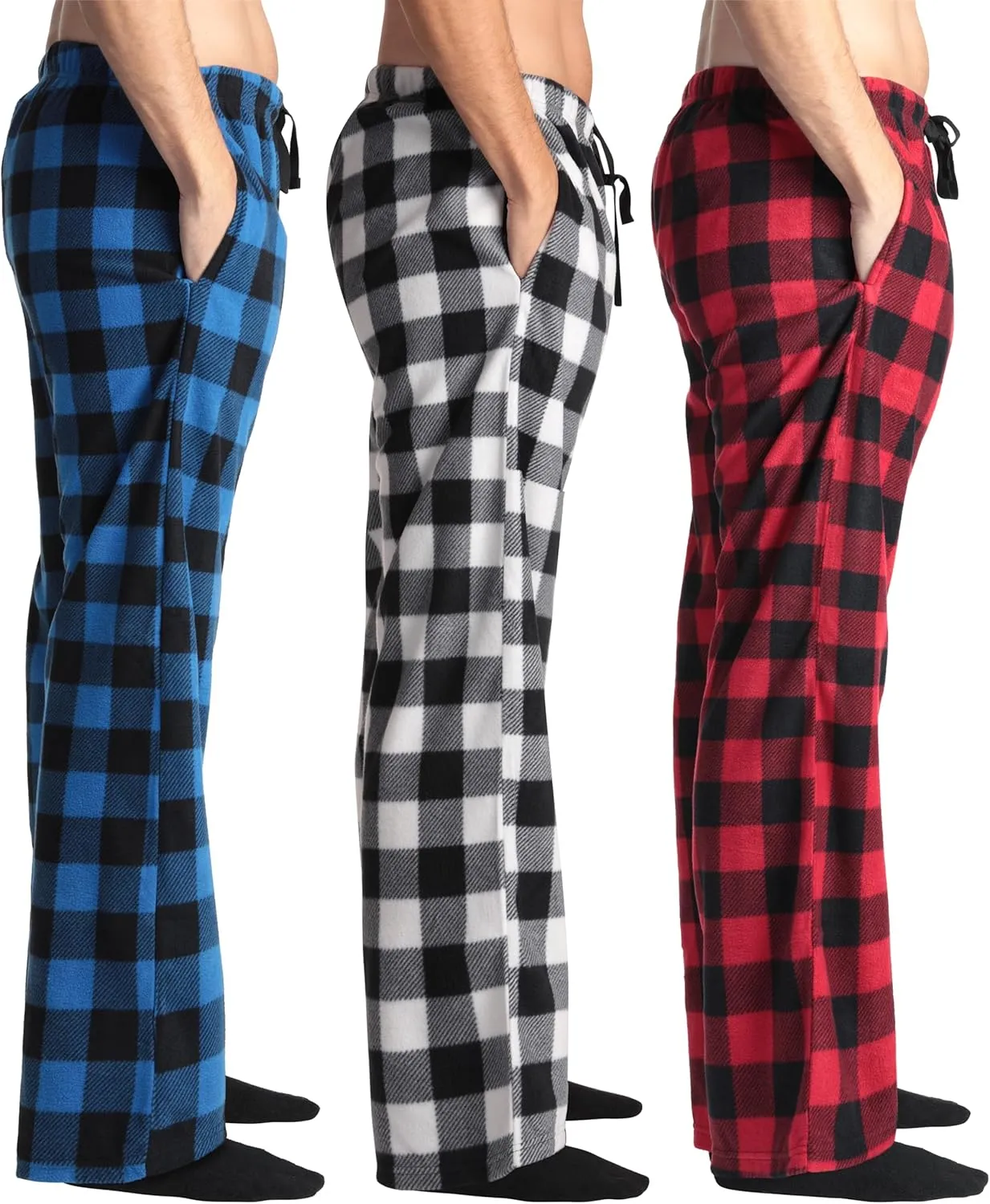 #followme Fleece Pajama Pants for Men - (Pack of 3)