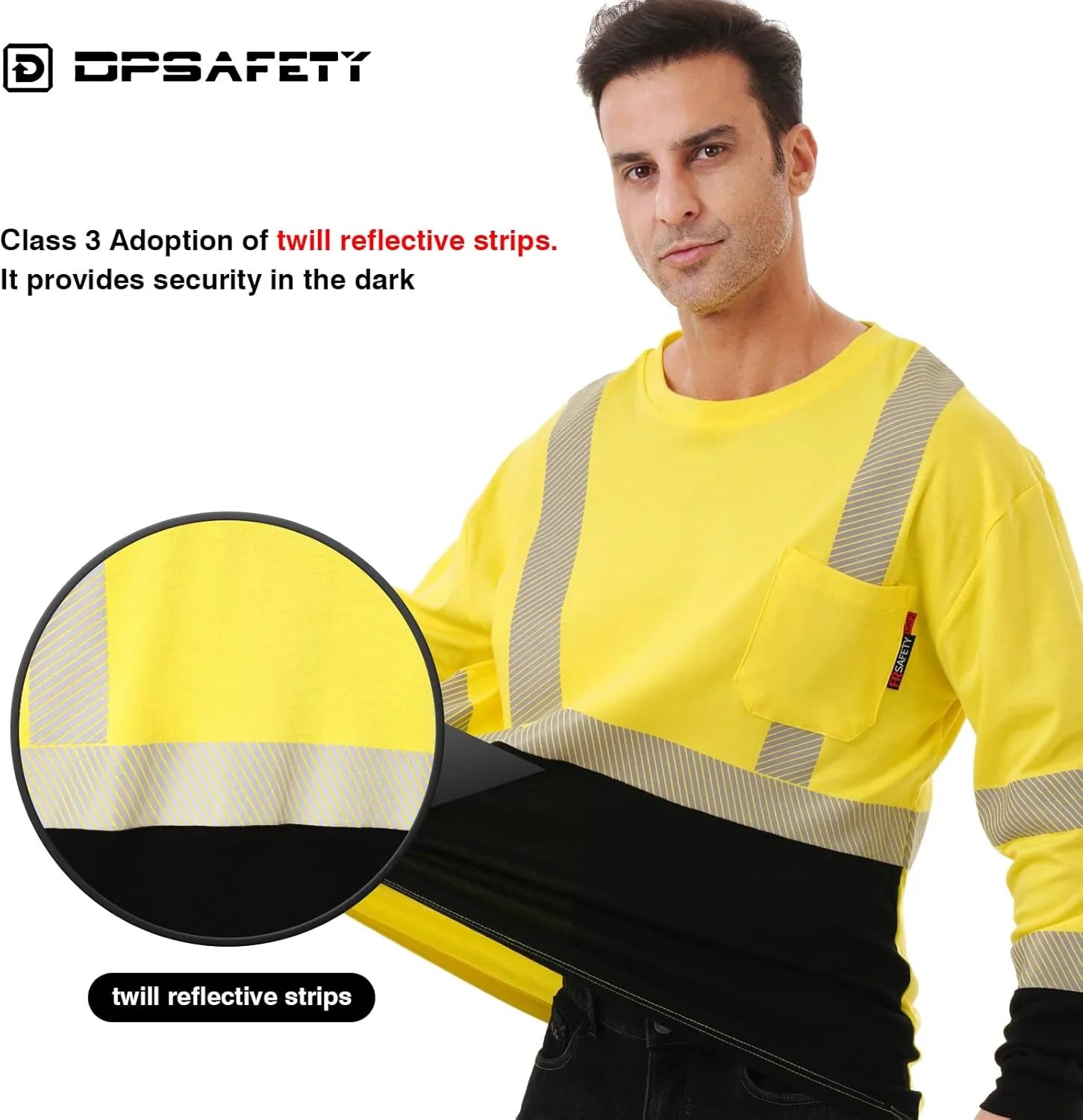 FR Shirt 6 oz 100% Cotton Hi Vis Flame Resistant Shirts for Men,Welding Shirt CAT2 Long-Sleeved Shirts