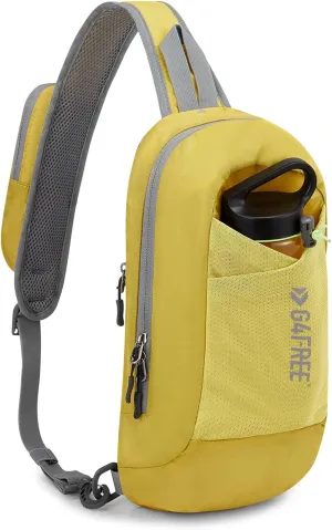 G4Free Sling Bag RFID Blocking Crossbody Backpack with Front Pocket Hiking Daypack Chest Bag for Women Men