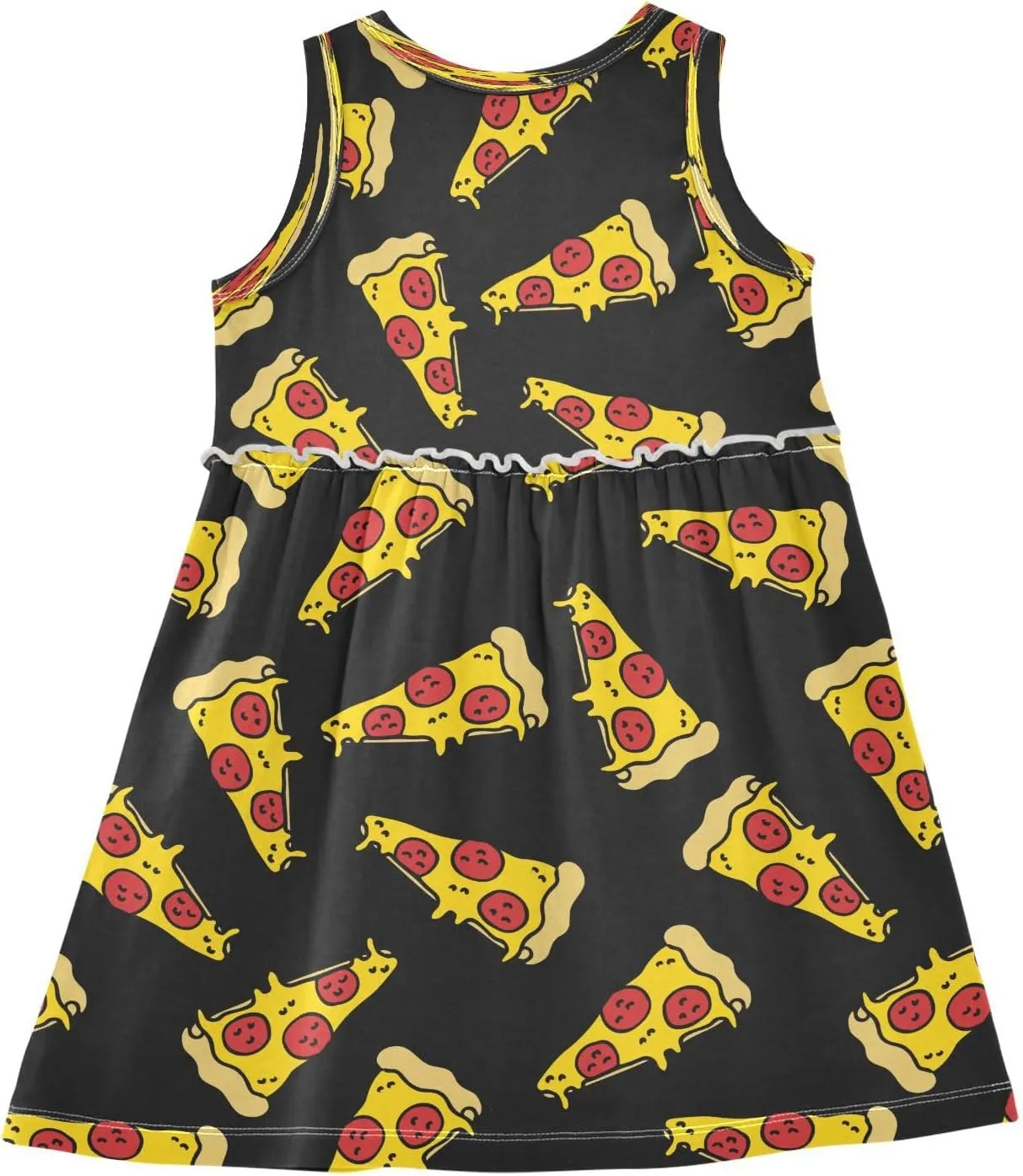 Girls Summer Dress Toddler Girls Sleeveless Dress Cotton Kids Casual Sundress Teens Party Dresses 2-8 Years