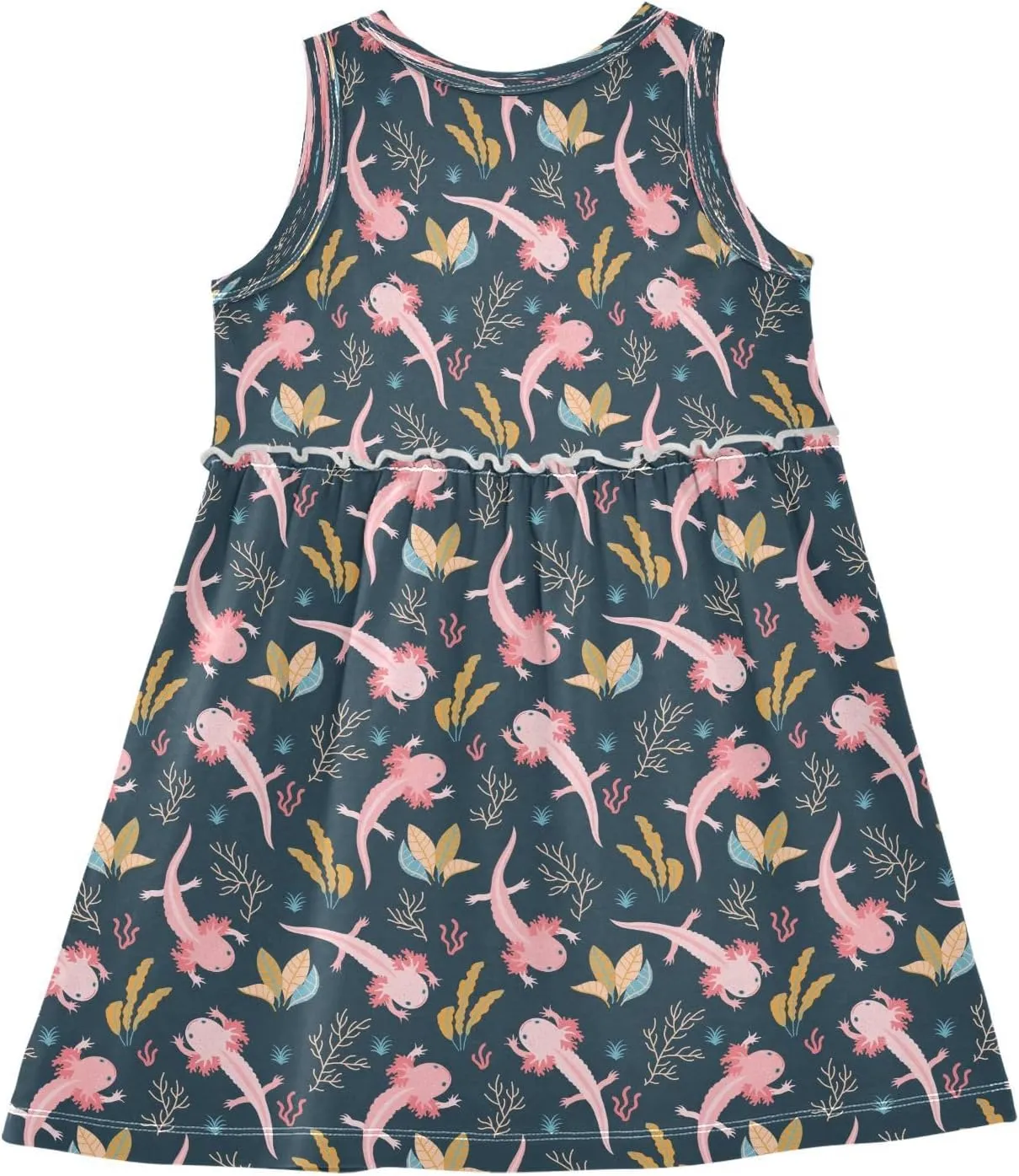 Girls Summer Dress Toddler Girls Sleeveless Dress Cotton Kids Casual Sundress Teens Party Dresses 2-8 Years