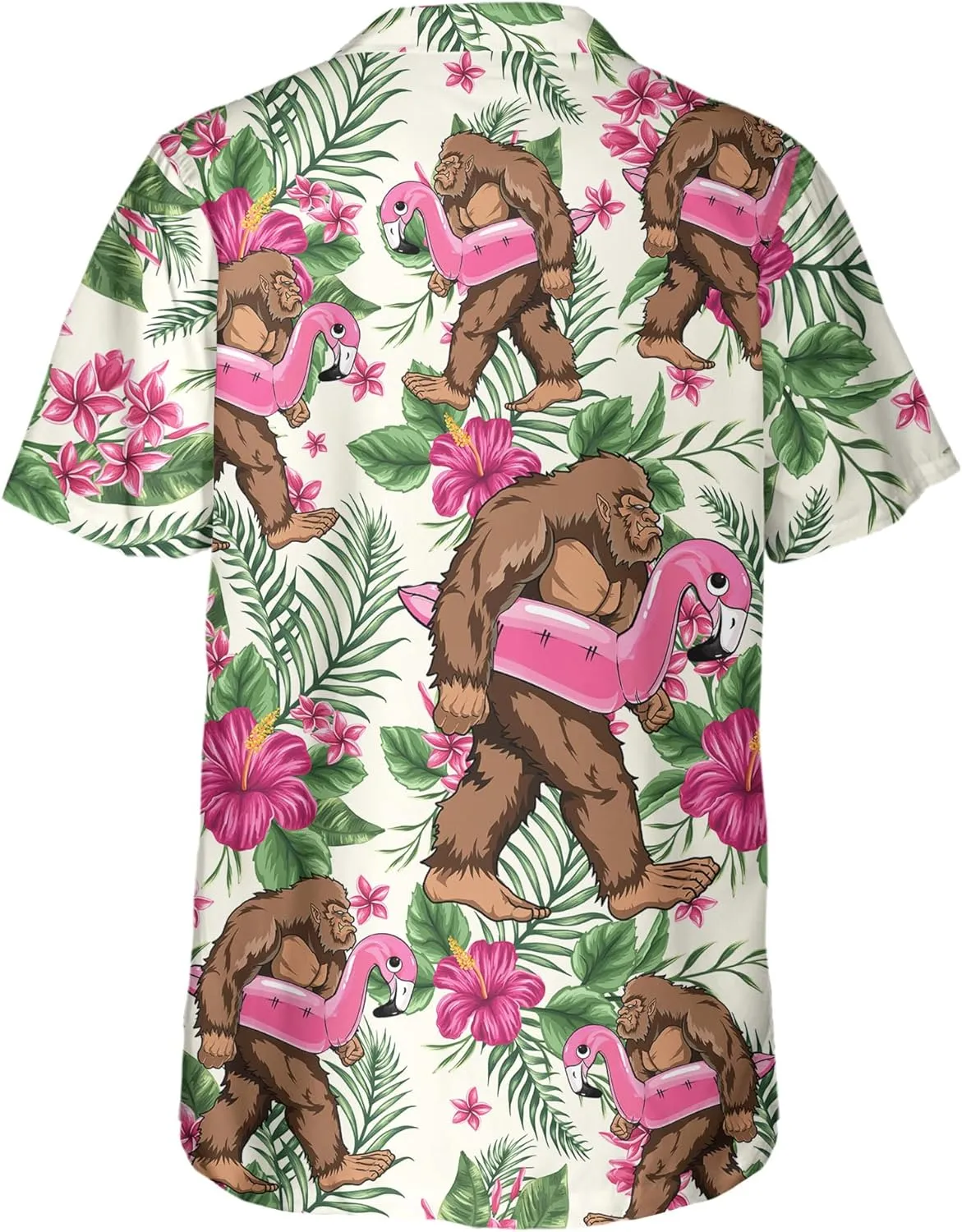 Hawaiian Shirt for Men Short Sleeve Funny Print Button Down Shirts
