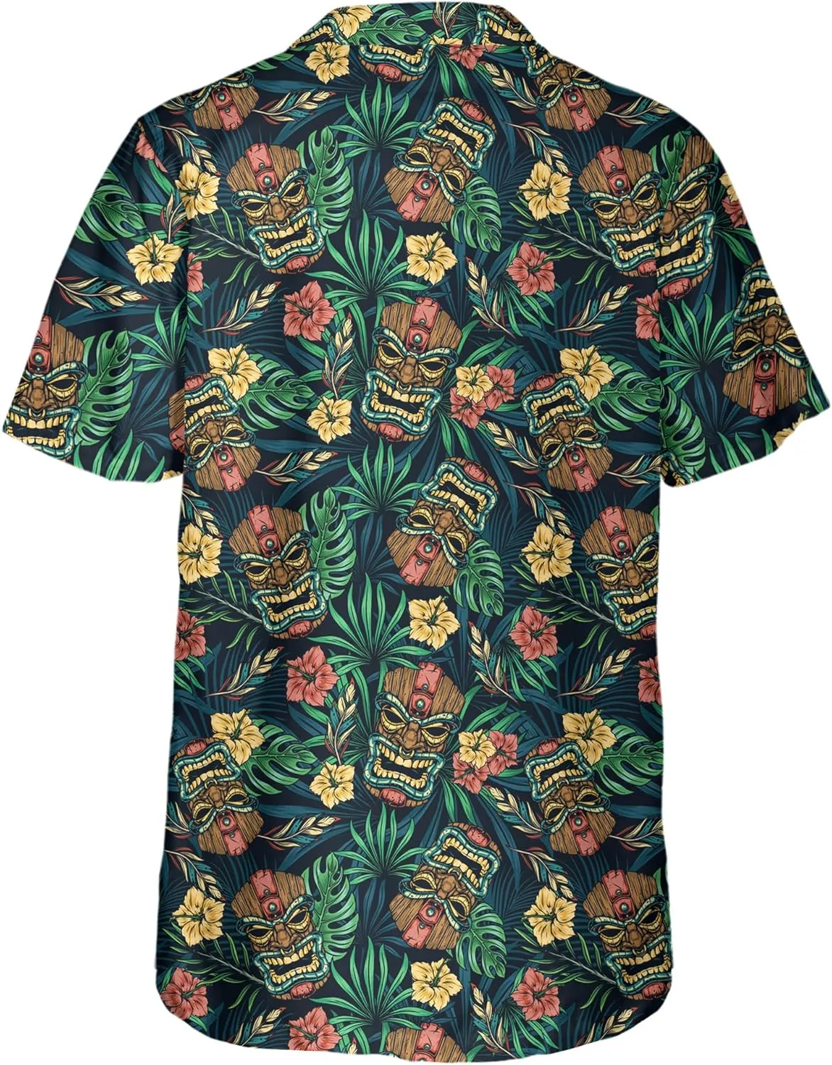 Hawaiian Shirt for Men Short Sleeve Funny Print Button Down Shirts