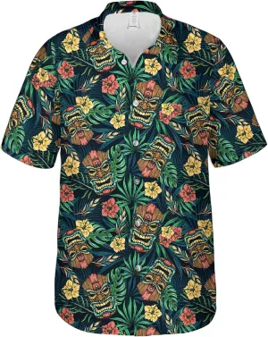 Hawaiian Shirt for Men Short Sleeve Funny Print Button Down Shirts
