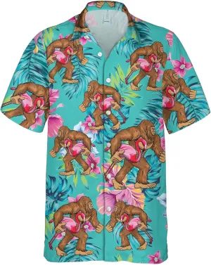 Hawaiian Shirt for Men Short Sleeve Funny Print Button Down Shirts