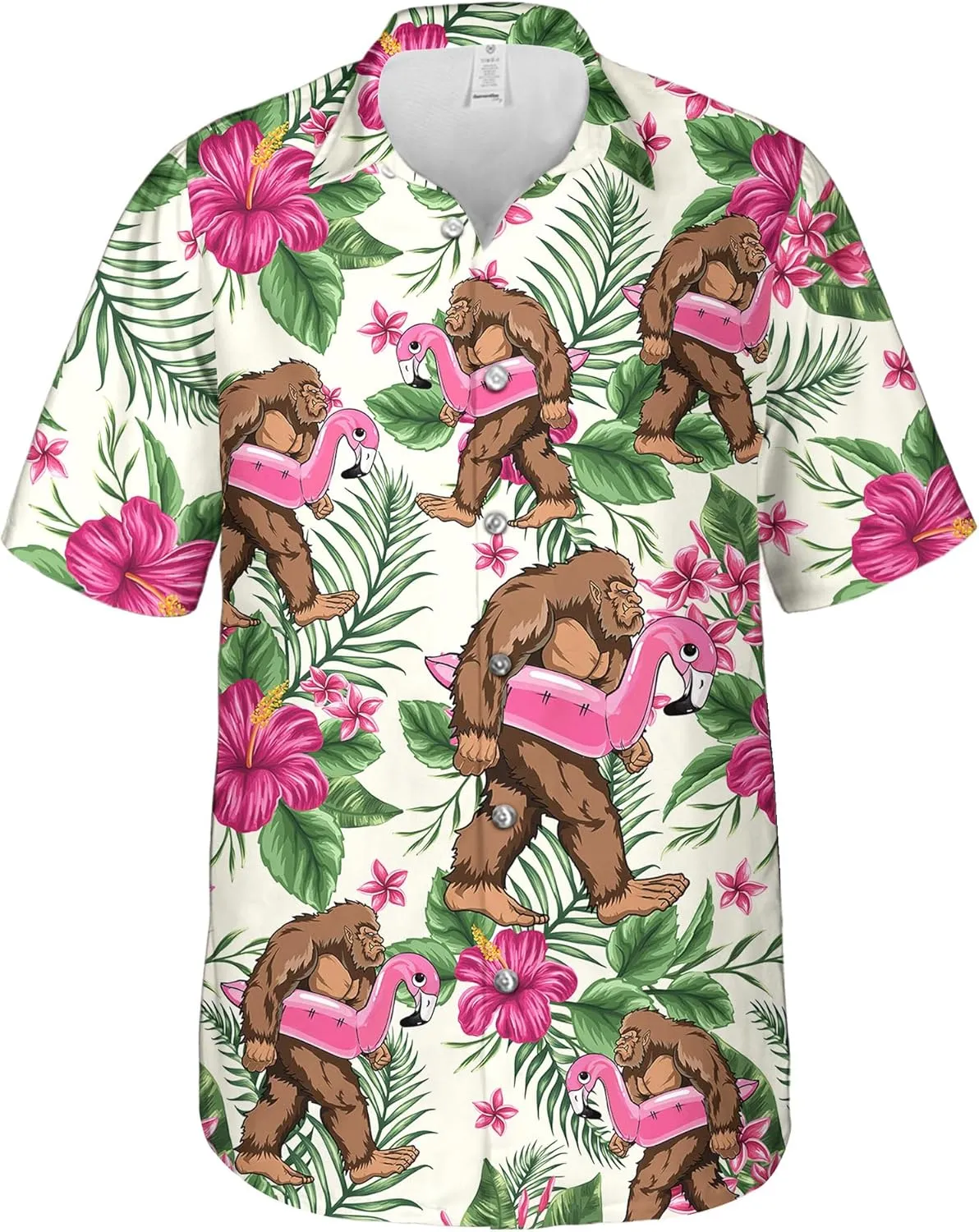 Hawaiian Shirt for Men Short Sleeve Funny Print Button Down Shirts