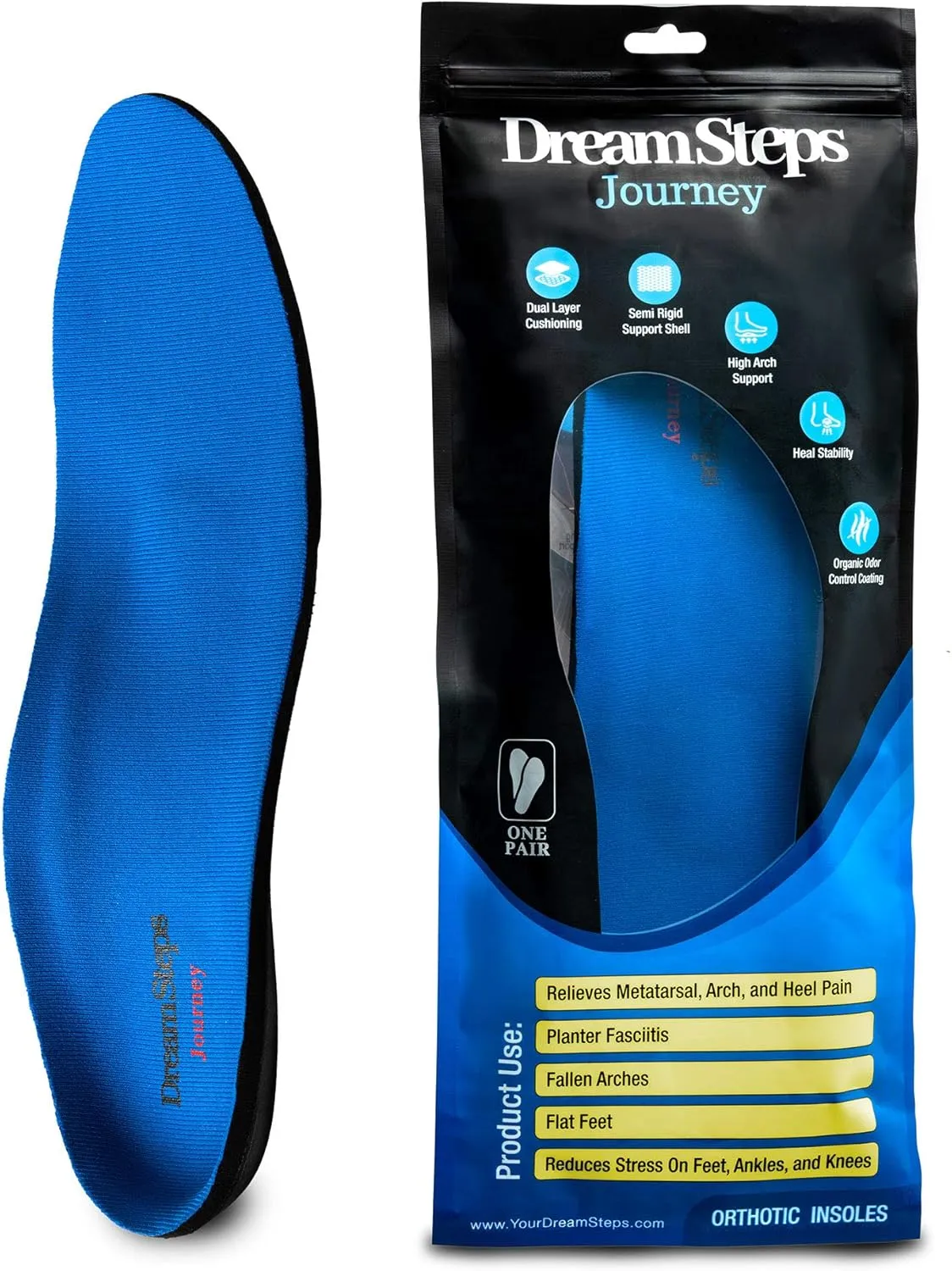 Insoles Mens (4-4.5) Woman (6-6.5) Arch Support
