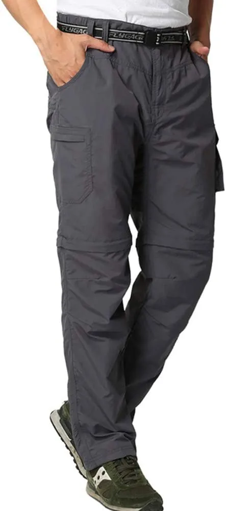 JOMLUN Mens Hiking Pants Zip Off Cargo Pants Lightweight Quick Dry Convertible Outdoor Shorts