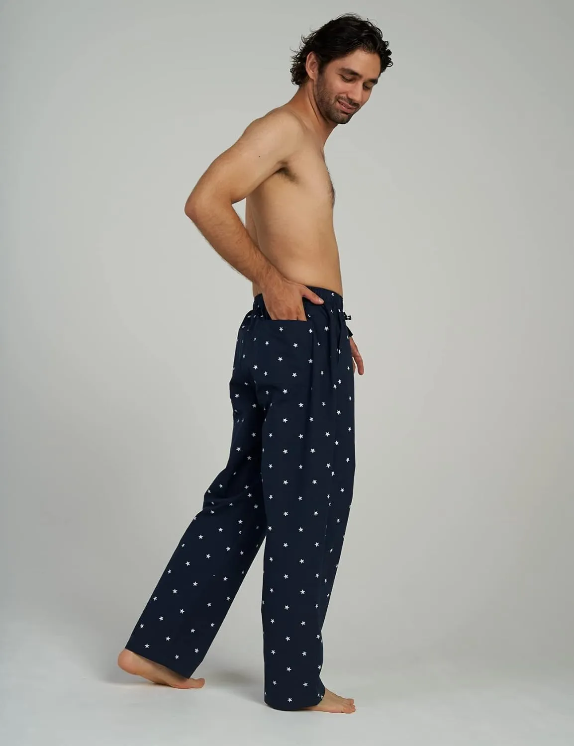 LAPASA Men's 100% Cotton Woven Plaid Pajama Pants Lounge Sleepwear Pj Lightweight Bottoms Soft Drawstring and Pockets M38