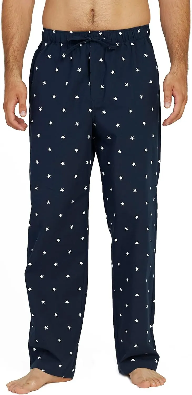 LAPASA Men's 100% Cotton Woven Plaid Pajama Pants Lounge Sleepwear Pj Lightweight Bottoms Soft Drawstring and Pockets M38