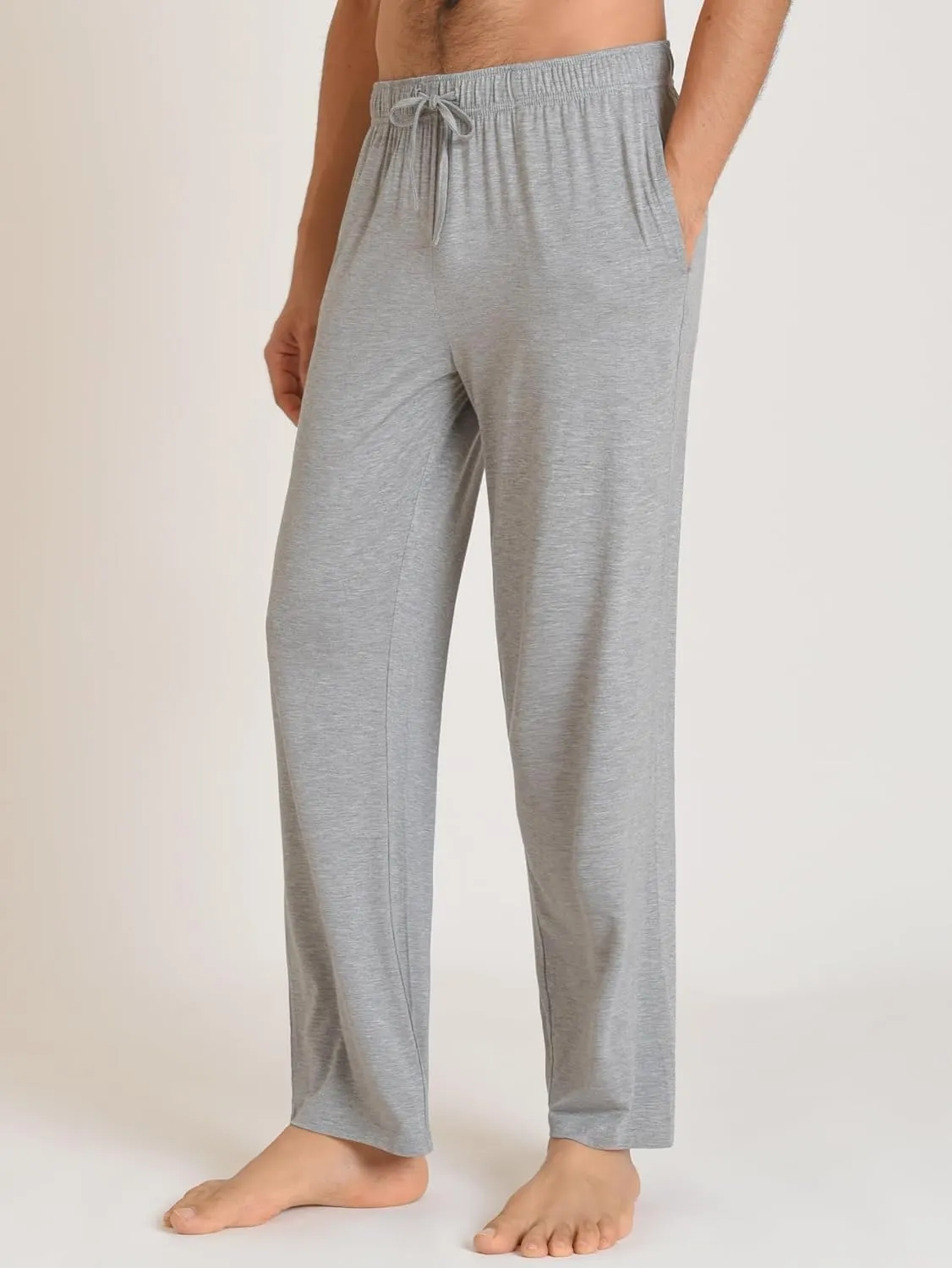 Latuza Men's Viscose Pajama Pants Soft Lounge Pants with Pockets