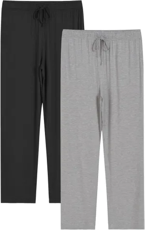 Latuza Men's Viscose Pajama Pants Soft Lounge Pants with Pockets