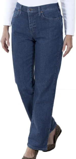 LEE Women's Relaxed Fit Straight Leg Jean, Premium Stone, 18