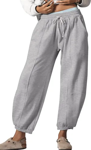 Leopard Pants Women Baggy Sweatpants Casual Fall Winter Cheetah Print Lounge Pants Trousers with Pockets