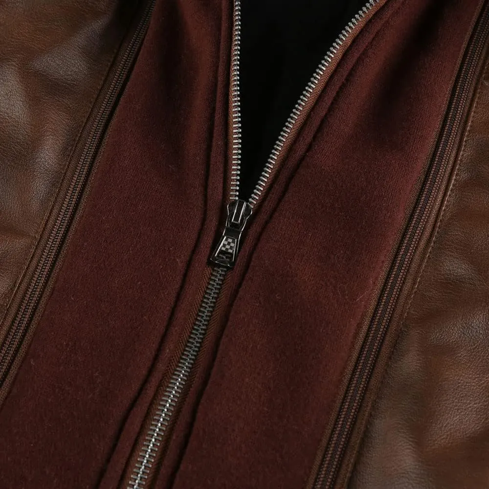Lone Wolf, Vintage Wolf Biker Motorcycle Jacket, Personalized Men PU Leather Vest Coat Jackets