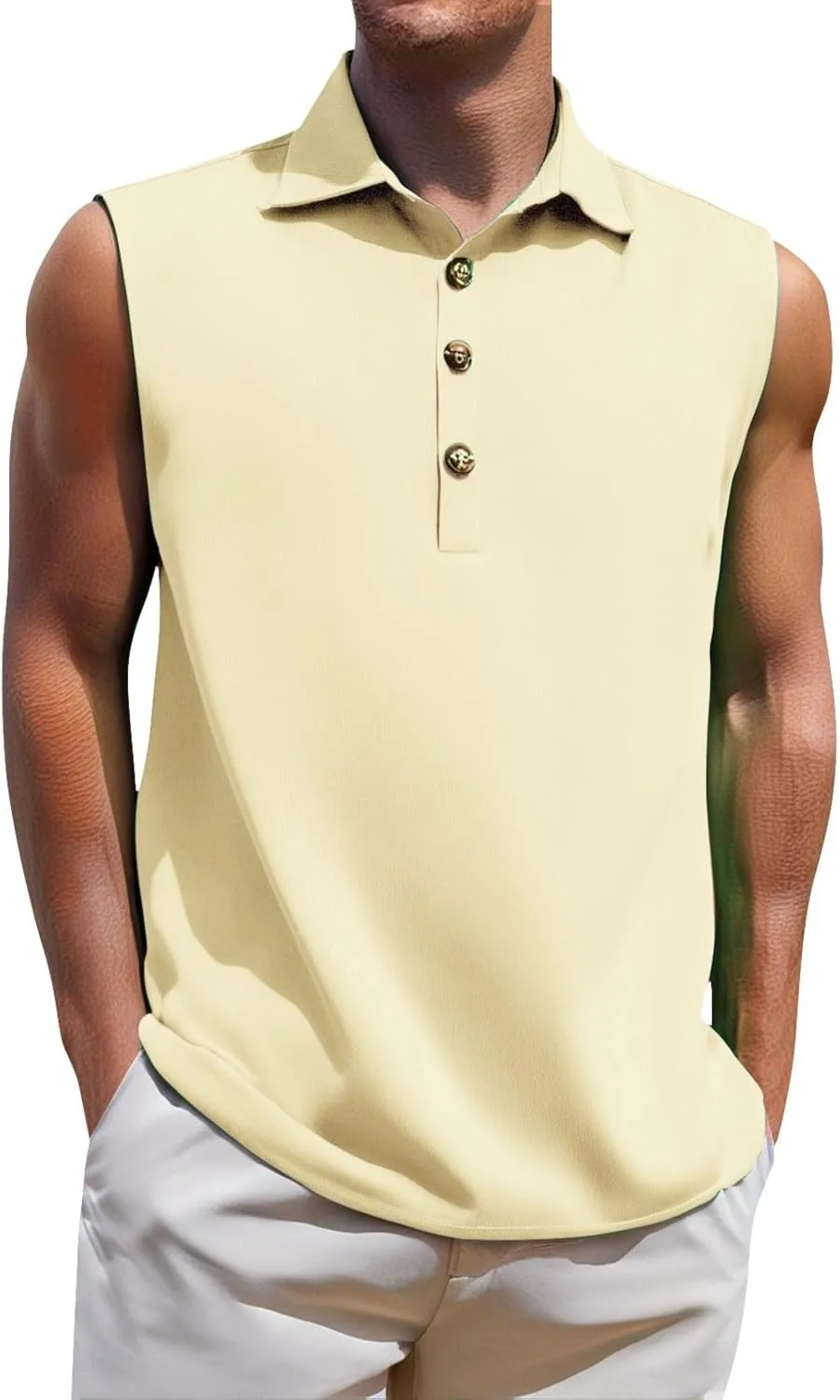 Mens Quick Dry Workout Tank Tops Relaxed Fit Muscle Gym Shirt Breathable Cool Running Athletic Tees