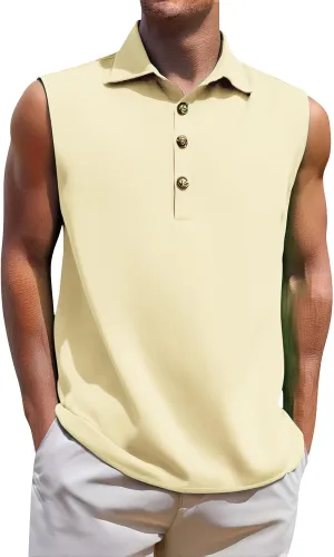 Mens Quick Dry Workout Tank Tops Relaxed Fit Muscle Gym Shirt Breathable Cool Running Athletic Tees