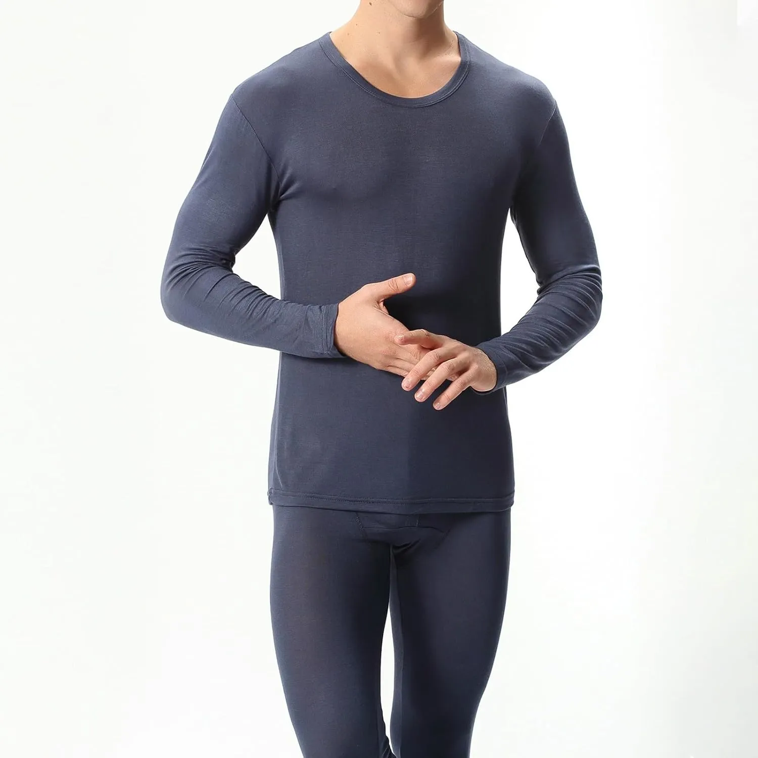 Men's Thermal Underwear Set Men's Thermal Underwear Set Lined Long Thermal Fleece Lined Base Layer Set for Cold
