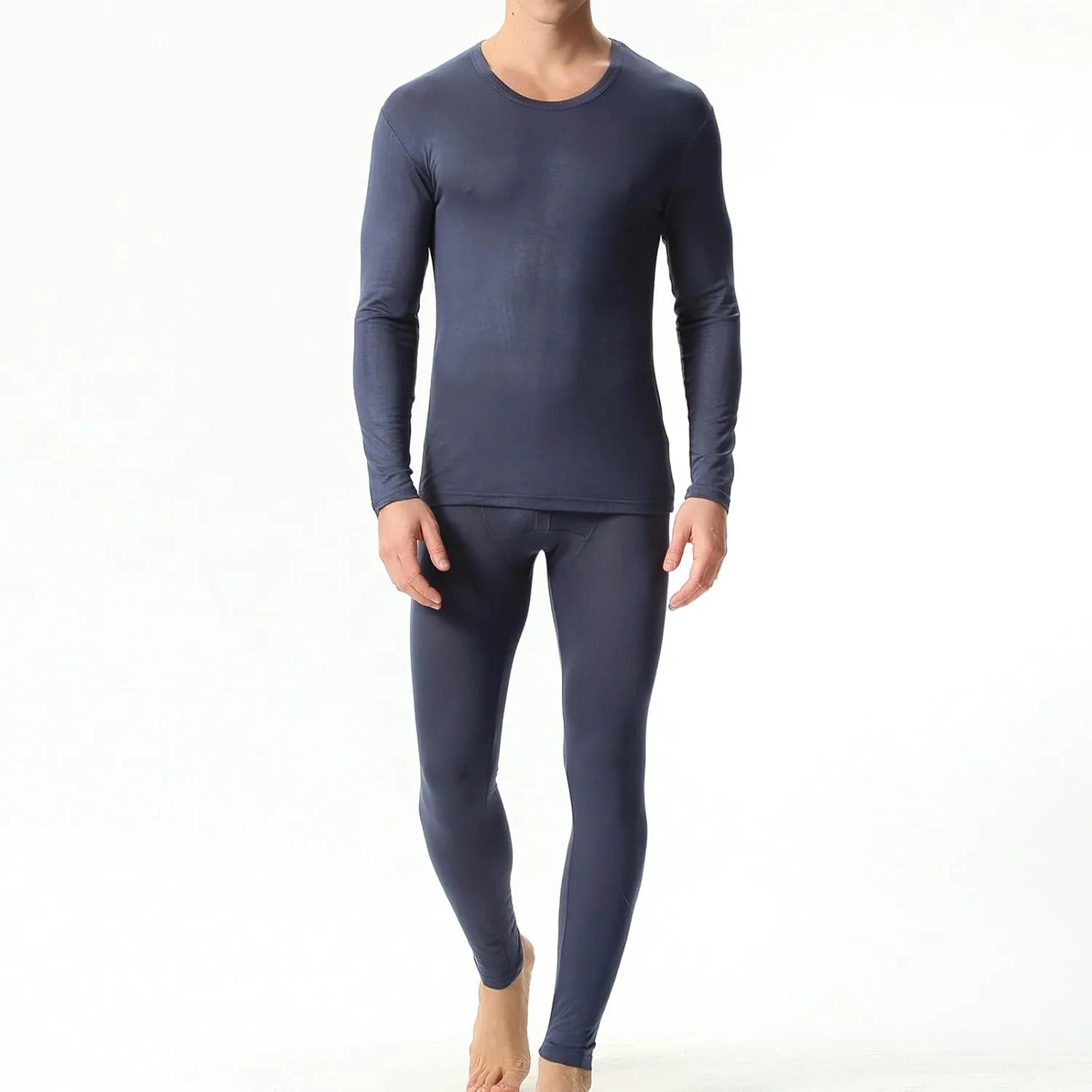 Men's Thermal Underwear Set Men's Thermal Underwear Set Lined Long Thermal Fleece Lined Base Layer Set for Cold