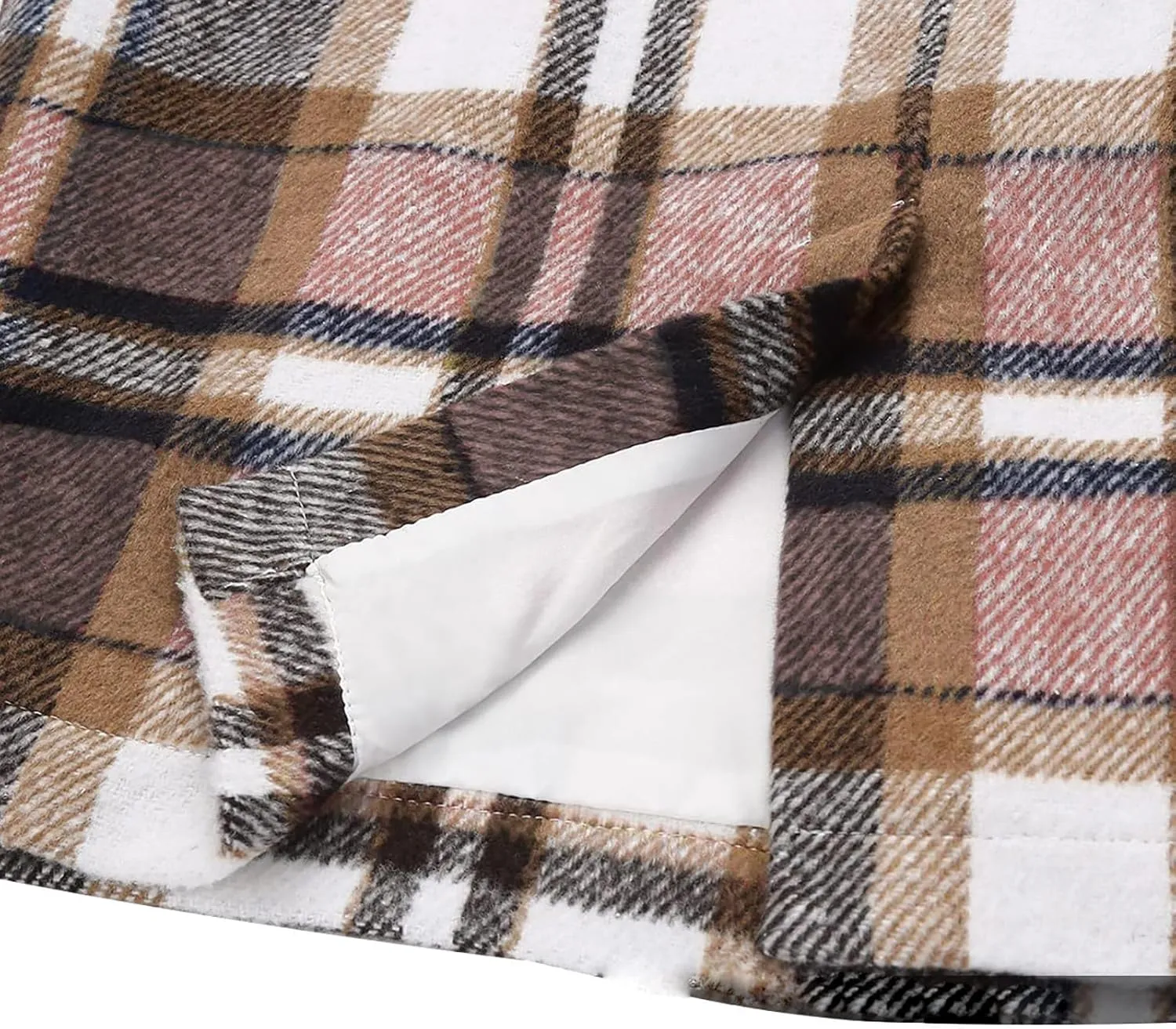 Midi Plaid Skirts for Women High Waisted Knee Length Wool Skirt 2024 Trendy Slim Fit Fall Winter Bodycon Wrap Skirt