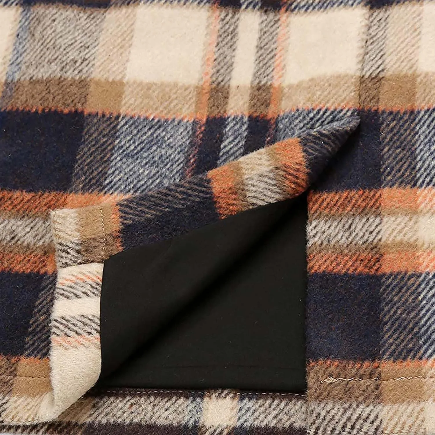 Midi Plaid Skirts for Women High Waisted Knee Length Wool Skirt 2024 Trendy Slim Fit Fall Winter Bodycon Wrap Skirt