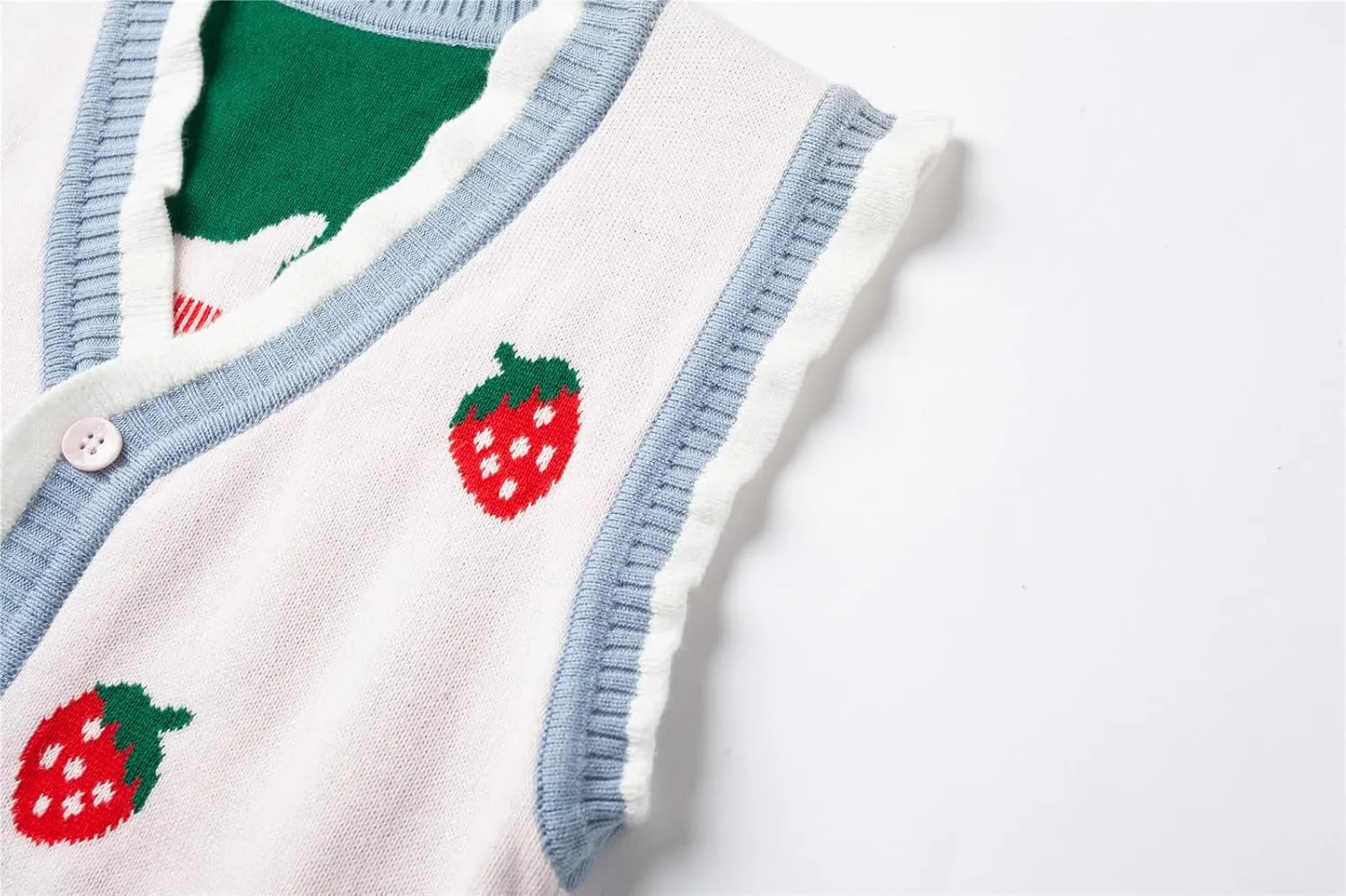 Mud Kingdom Toddler Little Girls Sweater Vest Knitted Sleeveless Button Down V-Neck Spring Autumn