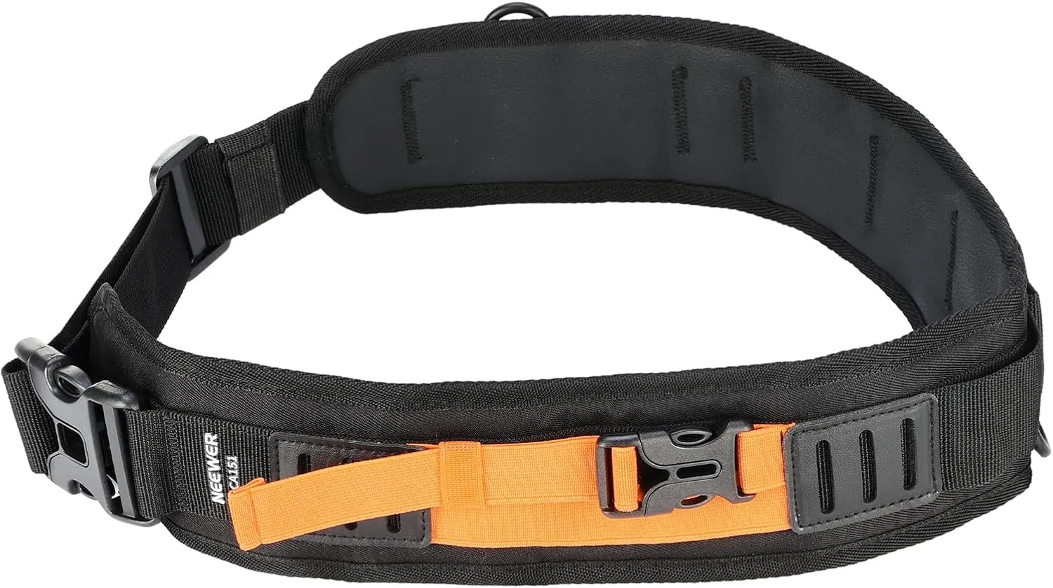 NEEWER Multi Function Utility Camera Waist Belt, Camera Strap for Photographers, Adjustable Breathable Waistband with D Rings for DSLR Bag Lens Pouch Tripod Flash Photography Accessories, CA151 Black