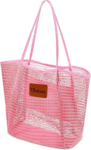 Personalized Beach Tote BagsVibrant Colors & Smart MeshCustom Bachelorette Trip Gifts for HerSummer Hobo Bag