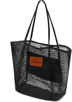 Personalized Beach Tote BagsVibrant Colors & Smart MeshCustom Bachelorette Trip Gifts for HerSummer Hobo Bag